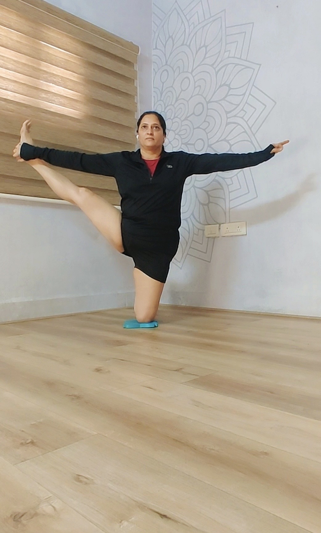 A peaceful outdoor yoga session in nature. SriYogalaya Outdoor Session